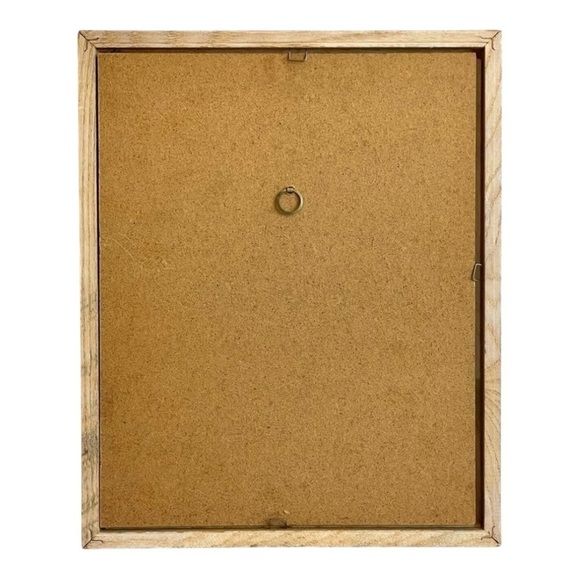 Vintage Art Golden Print Eiffel Tower Glass Wooden Frame Wall Decor Souvenir - Picture 3 of 3